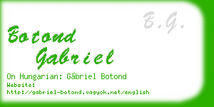botond gabriel business card